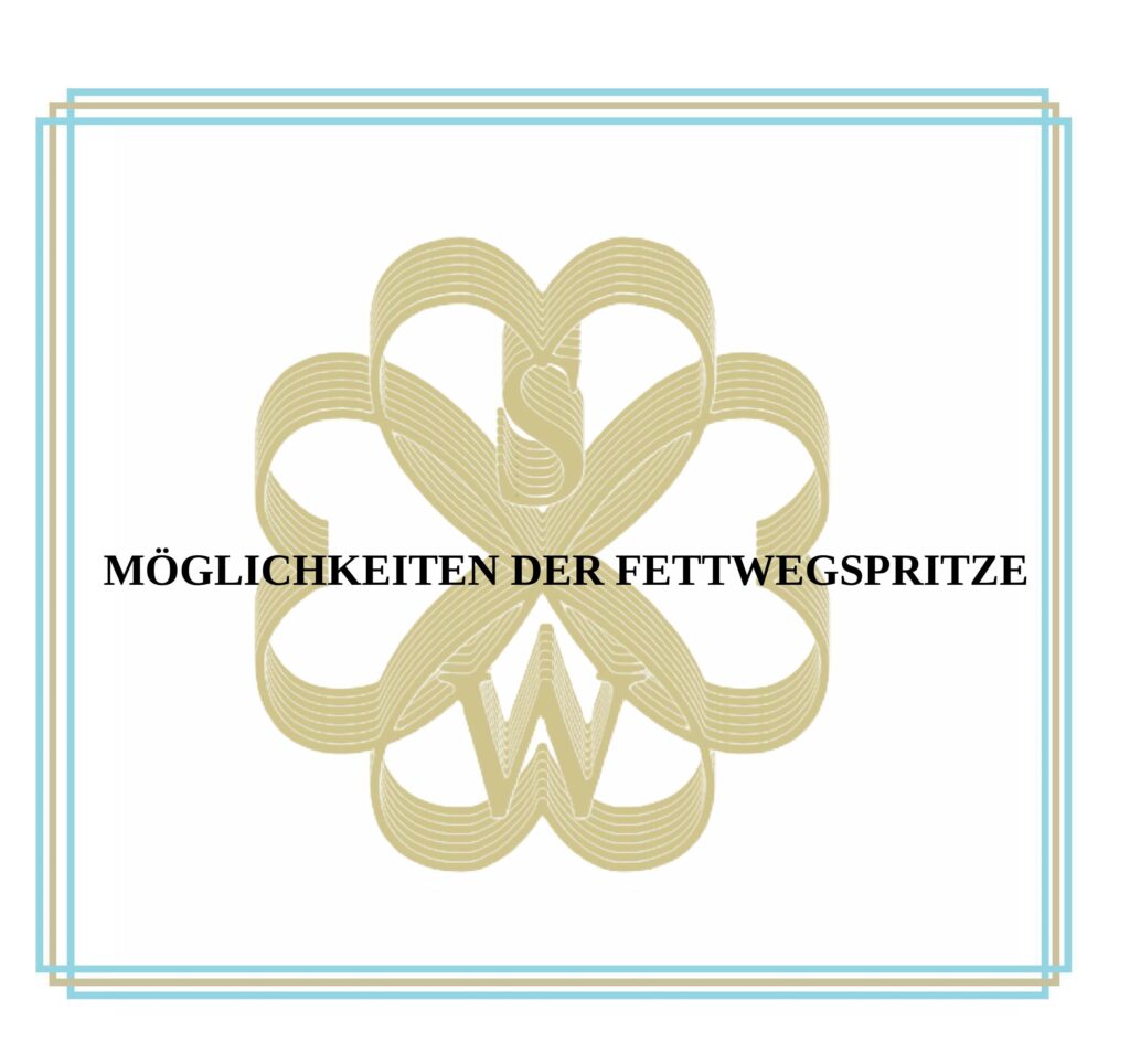 verschiedene Möglichkeiten der Fettwegspritze