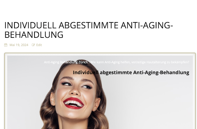 Anti-Aging Behandlung