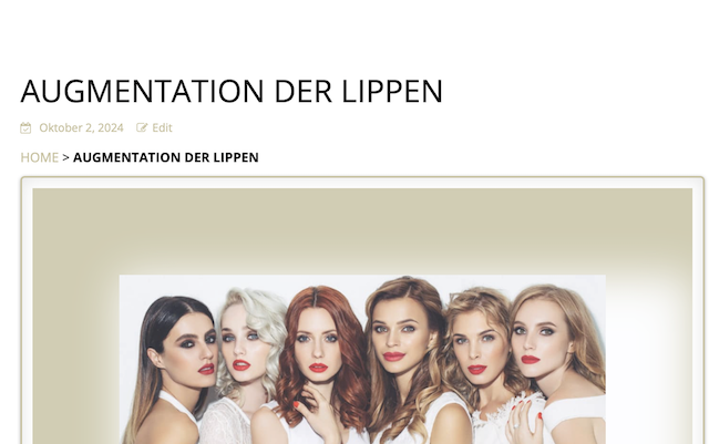 Augmentation Lippen