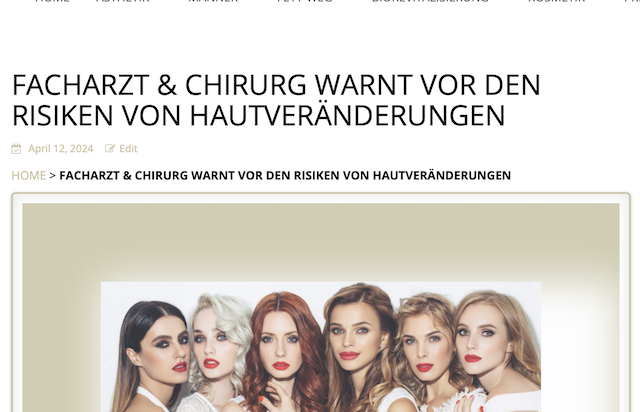 Hautveränderungen Risiken